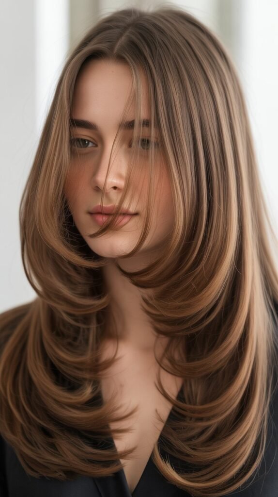 Heart-Shaped Face-Framing Layers