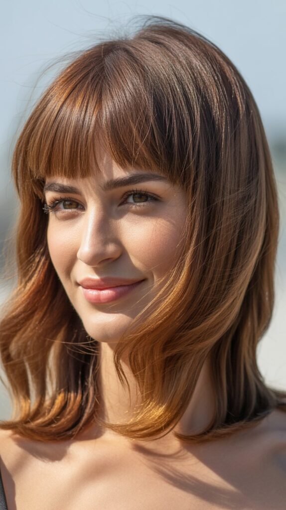 40 Stylish Medium Hair With Bangs for an Instant Makeover Stylish Medium Hair With Bangs for an Instant Makeover