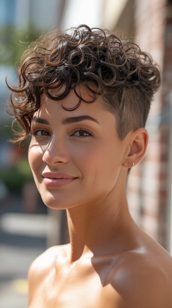 Curly Pixie Cut