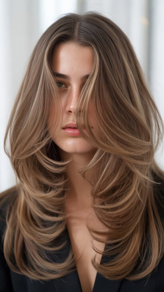 Dramatic Face-Framing Layers