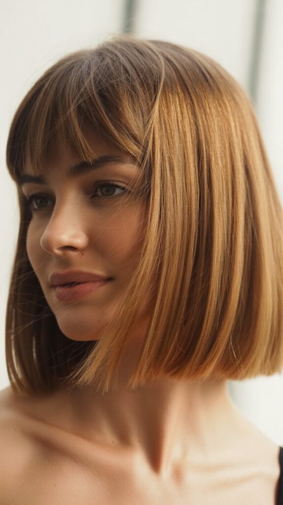French Bob With Bardot Bangs