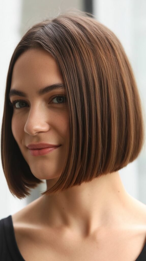 Sleek Straight French Bob