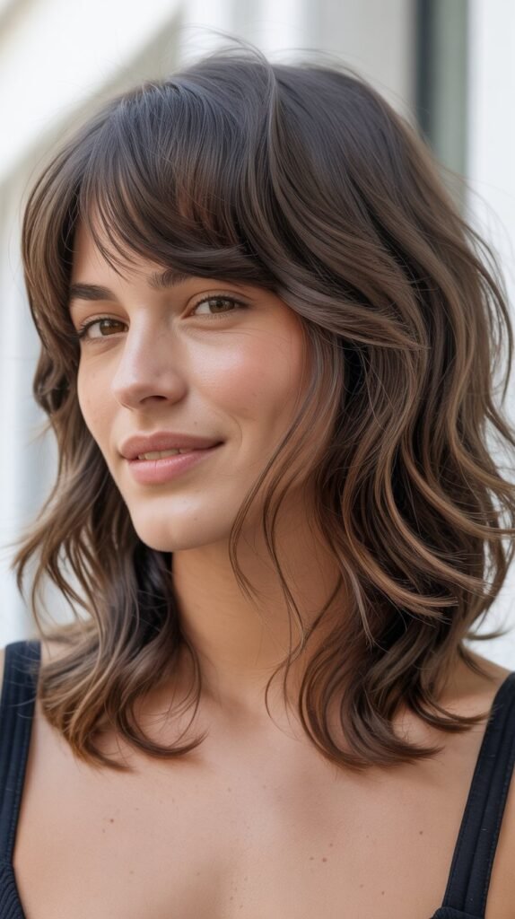 Soft Fringe With Tousled Waves