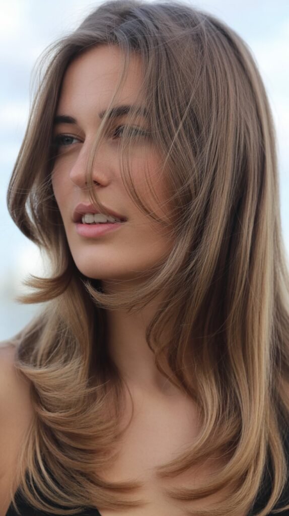 Asymmetrical Face-Framing With One Side Shorter