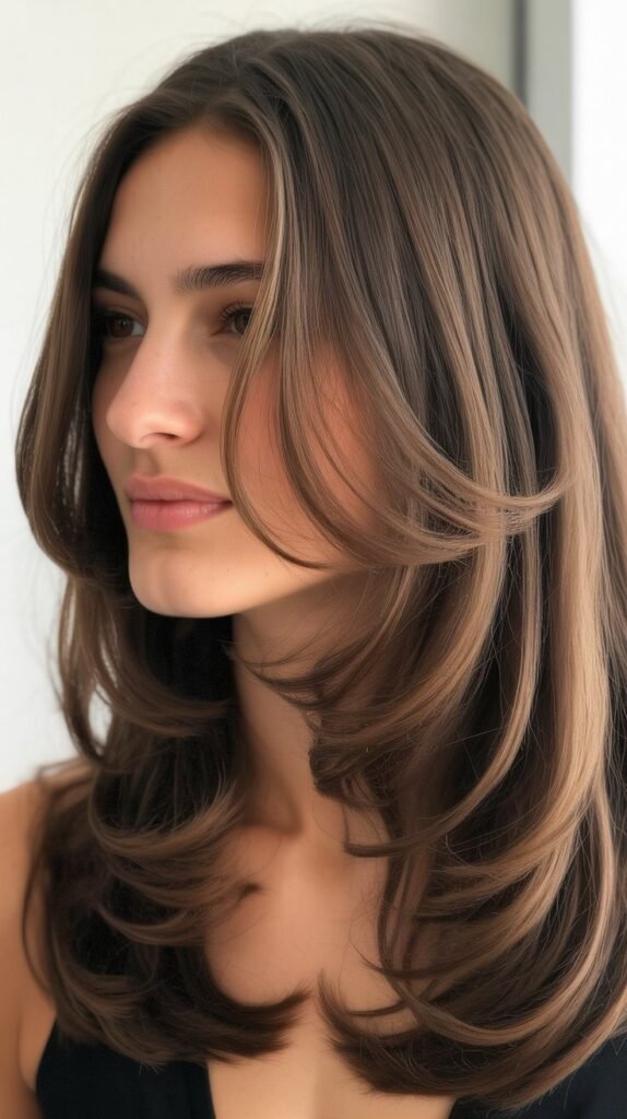 Sleek Face-Framing Layers