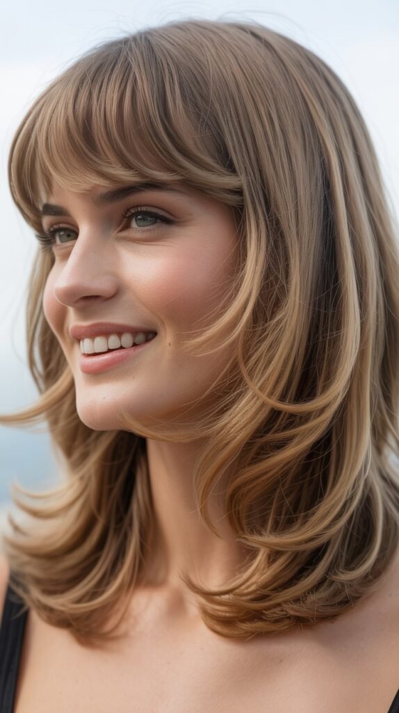 Layered Lob with Bardot Bangs