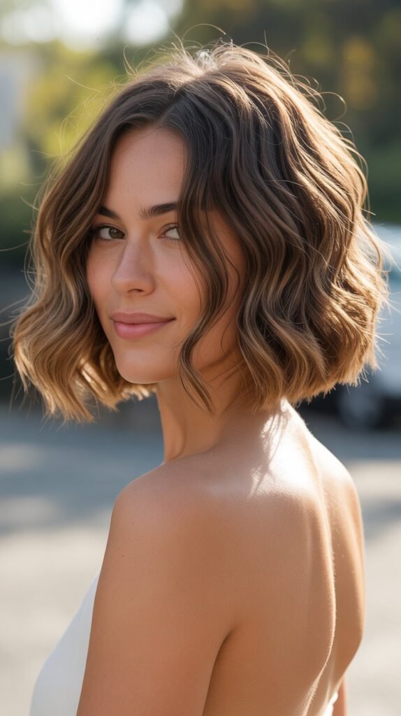 Wavy Bob with Tapered Nape