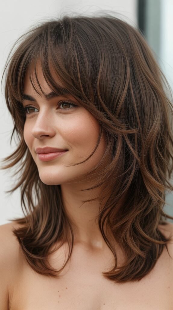 Choppy Collarbone Cut with Piecey Bangs