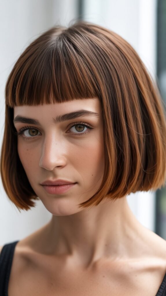 French Bob with Micro Bangs