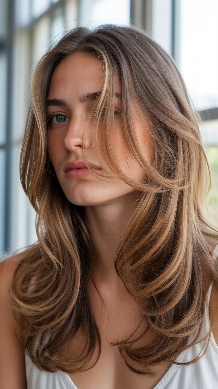 Best Long Haircuts With Flowy Front Layers