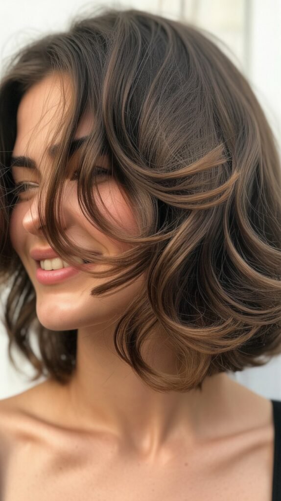 Graduated Bob with Swooping Face Framing