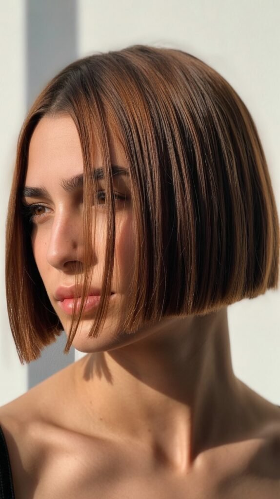 Blunt French Bob with Undercut