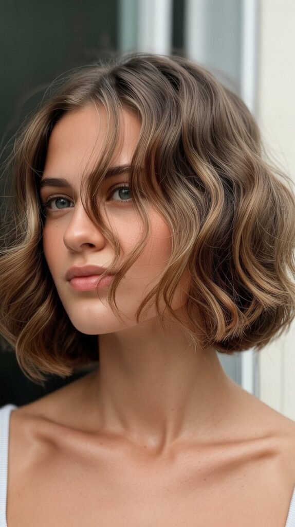 Soft A-Line Wavy Bob