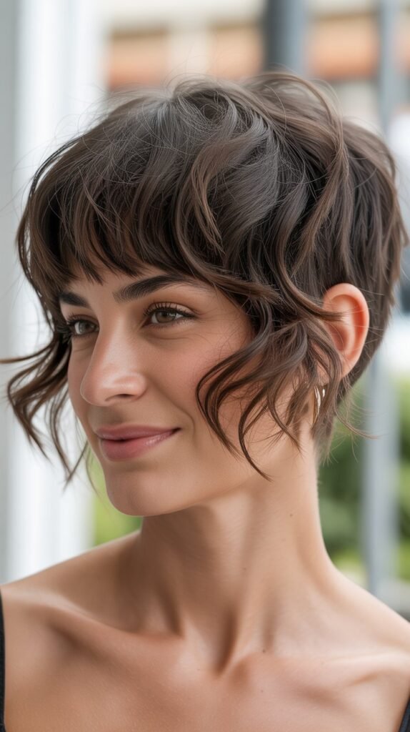 Short Crop with Long Fringe