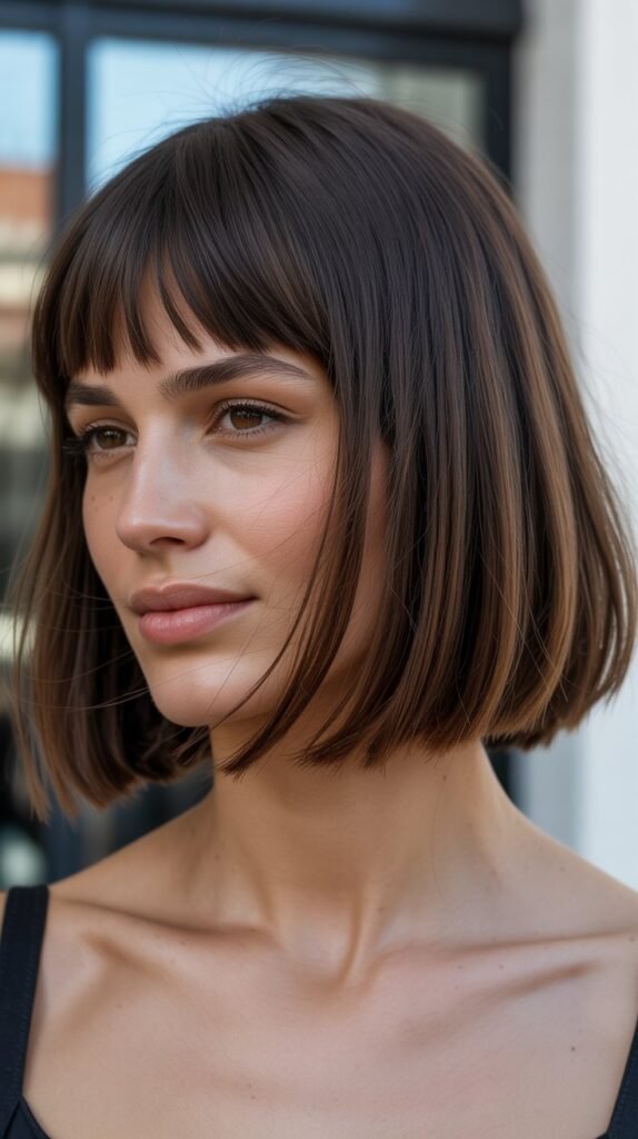 French Bob With Mixed-Length Bangs