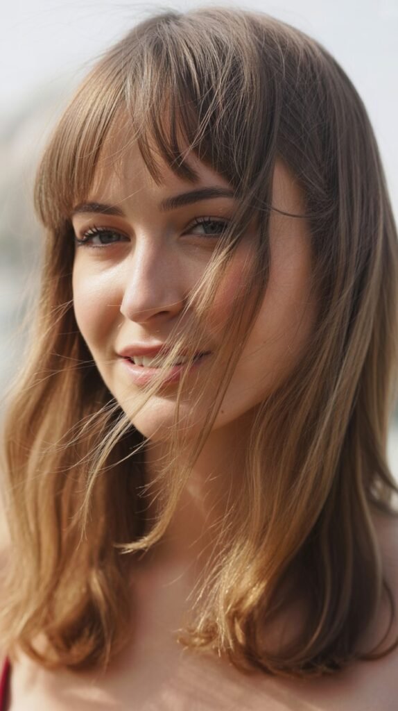 Air-Drying Wispy Bangs