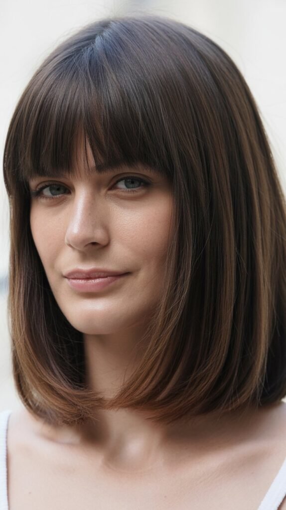  Graduated Bangs with Medium Graduated Layers