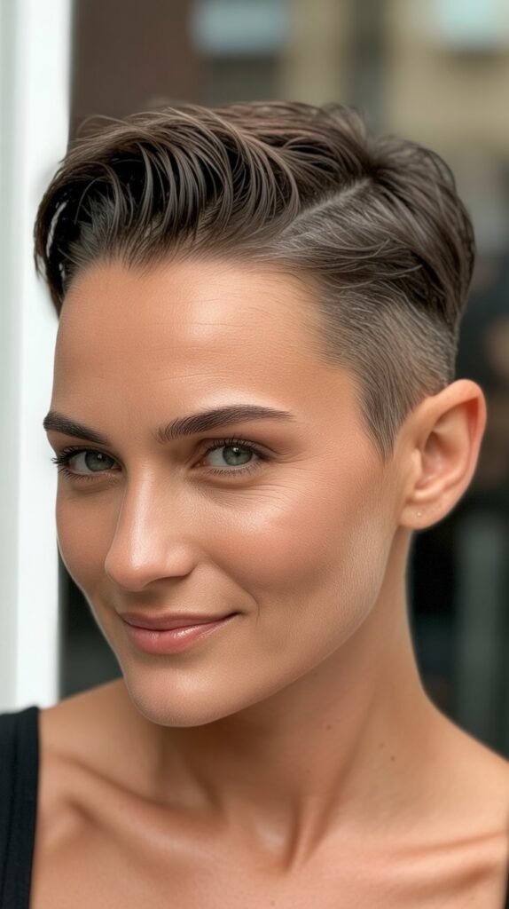 Pixie with Swept-Back Styling