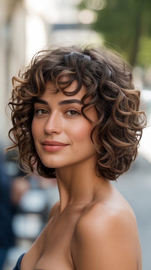 Curly French Bob