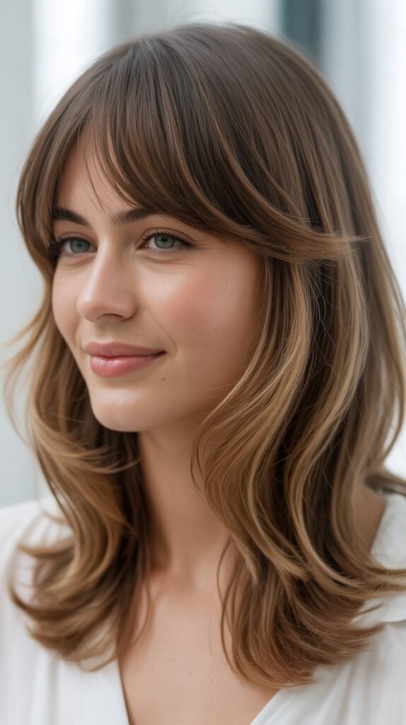 Tapered Bangs with Medium Tapered Ends