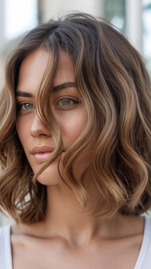 Textured Bob with Angled Face Framing