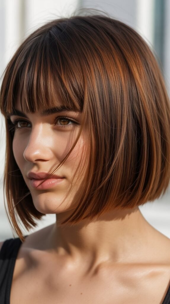 French Bob With Shattered Bangs