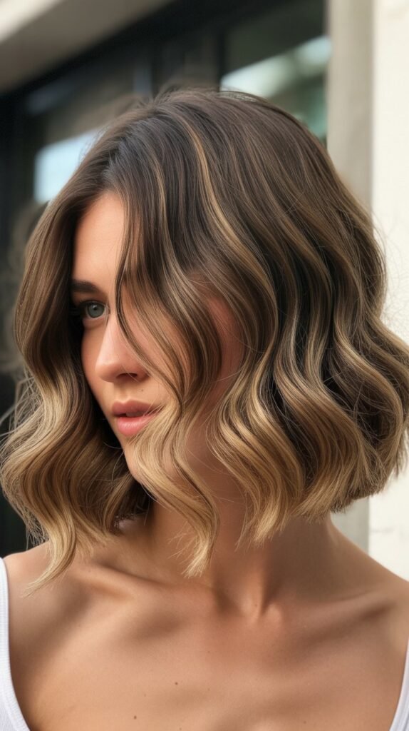 Wavy Bob with Shadow Root