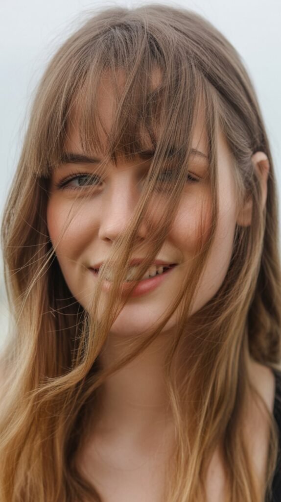 Wispy Curtain Bangs