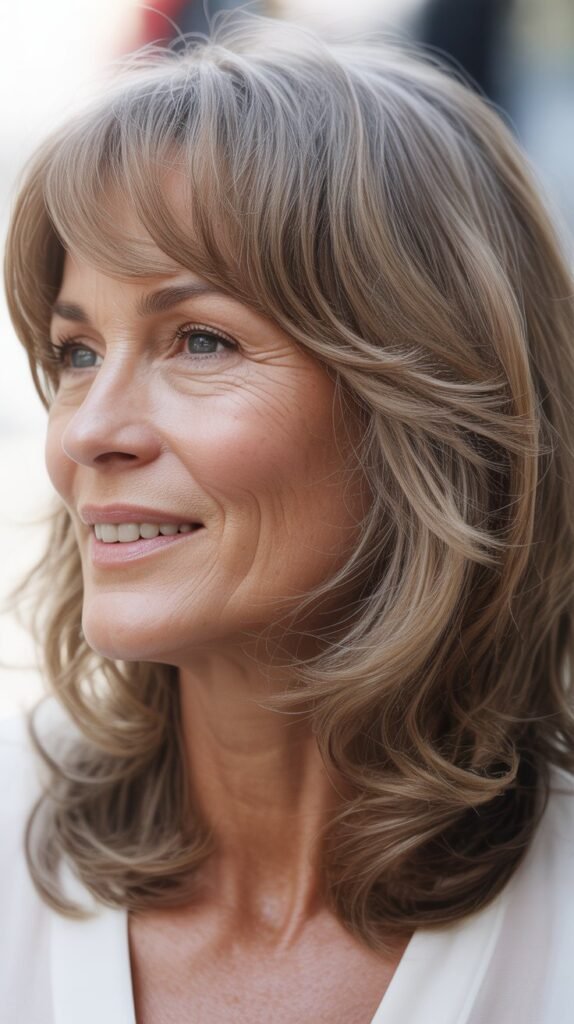 Piece-y Side Bangs with Tousled Medium Cut