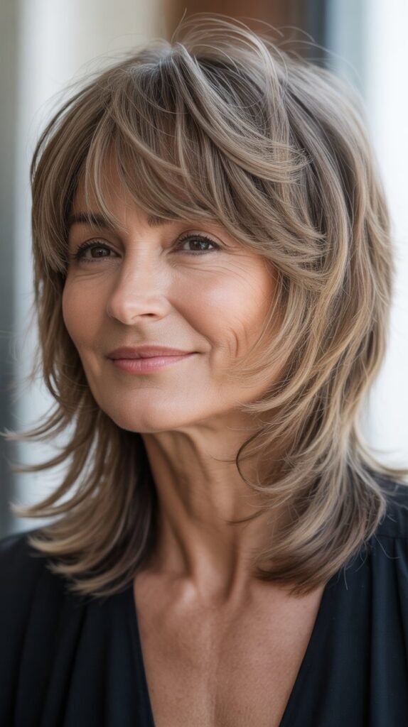 Textured Fringe with Medium Shaggy Layers