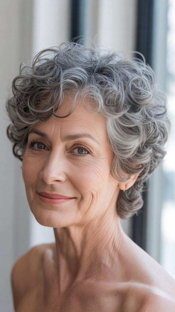 Curly Pixie with Natural Texture