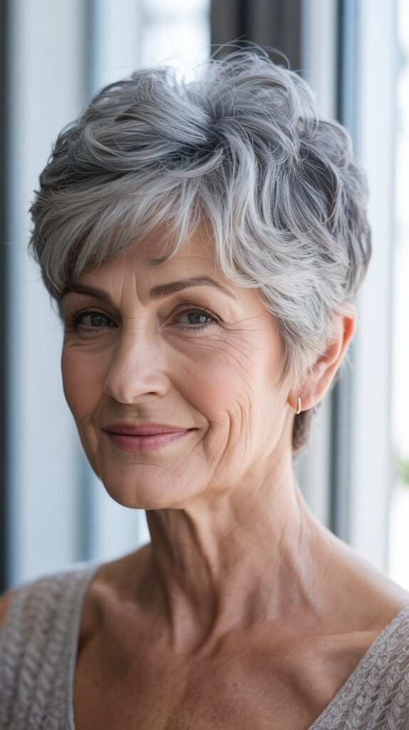 Voluminous Crown Pixie