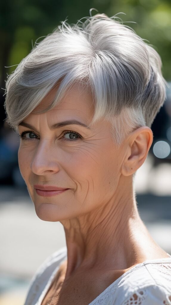 Pixie with Shaved Side Design