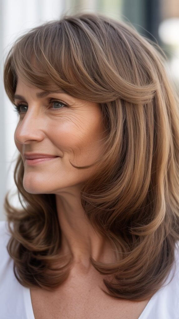 Blended Side Fringe with Medium Natural Texture