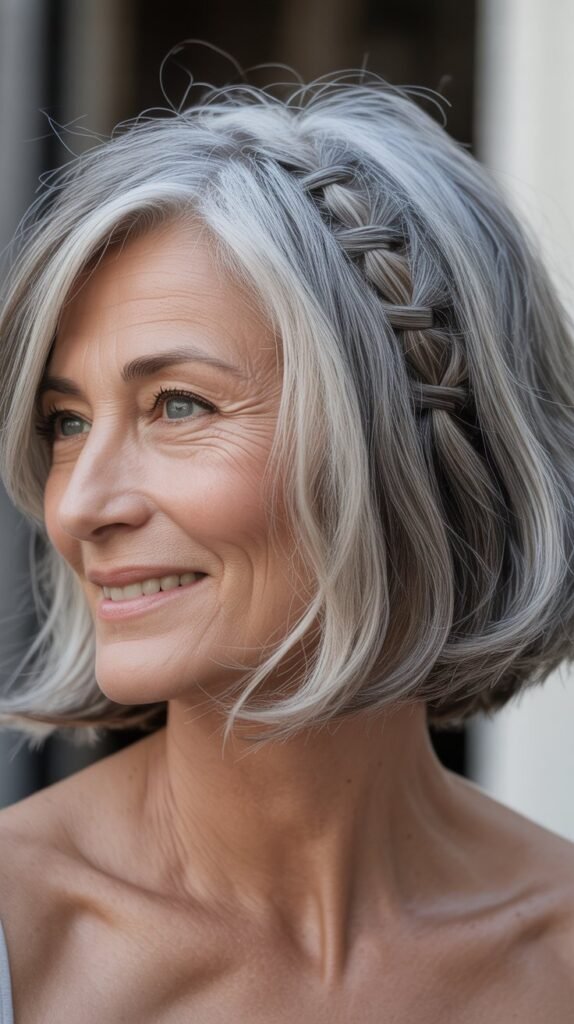 Shaggy Bob with Random Braided Sections