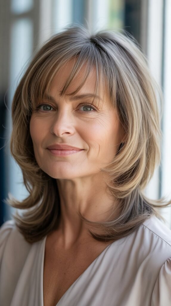 Piecey Bangs with Shoulder-Grazing Layers