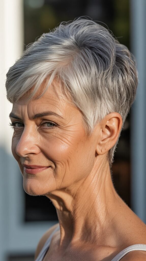 Graduated Pixie with Nape Fade