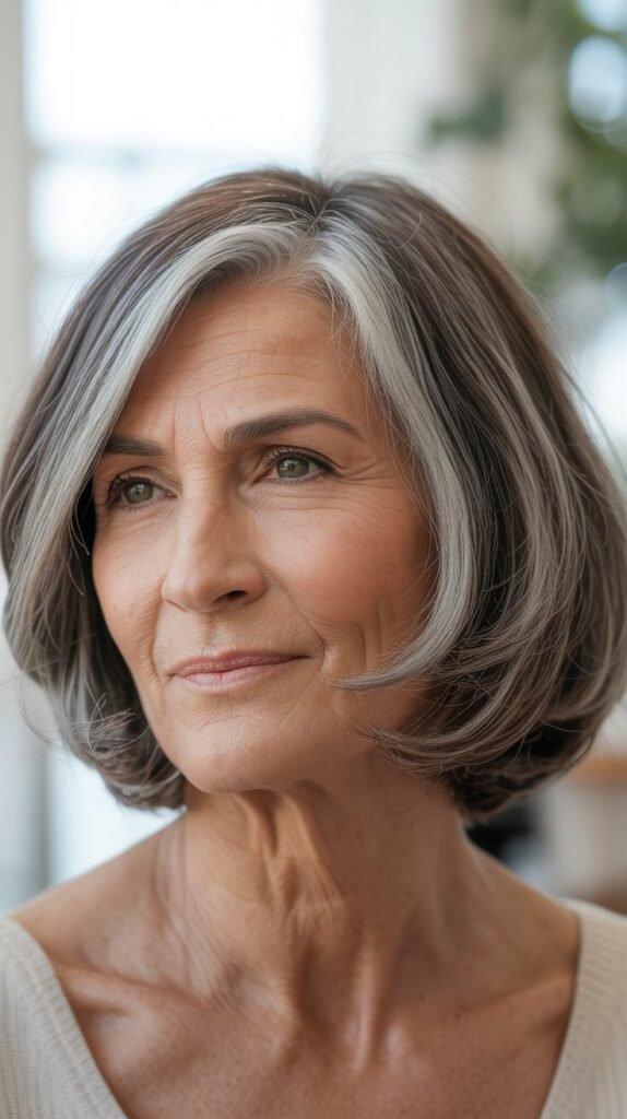 Side-Parted Bob with Swooping Layers