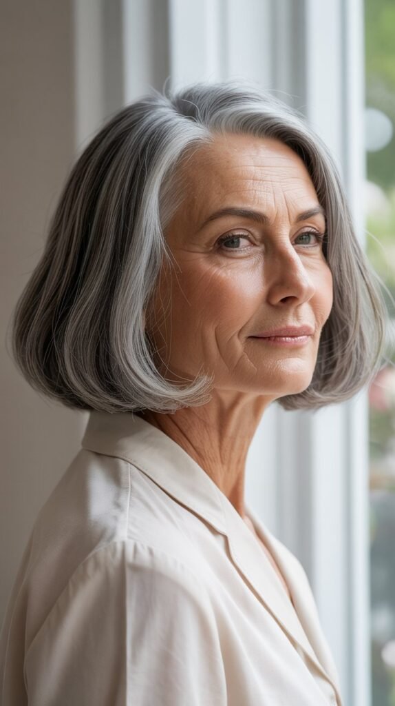 The Chin-Length Blunt Bob