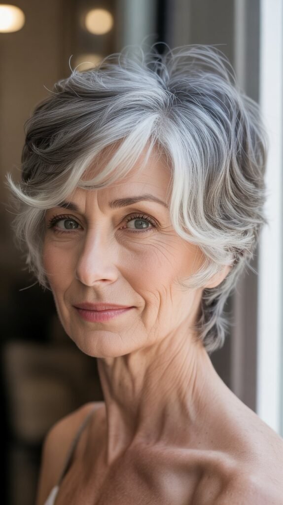  Pixie with Face-Framing Tendrils