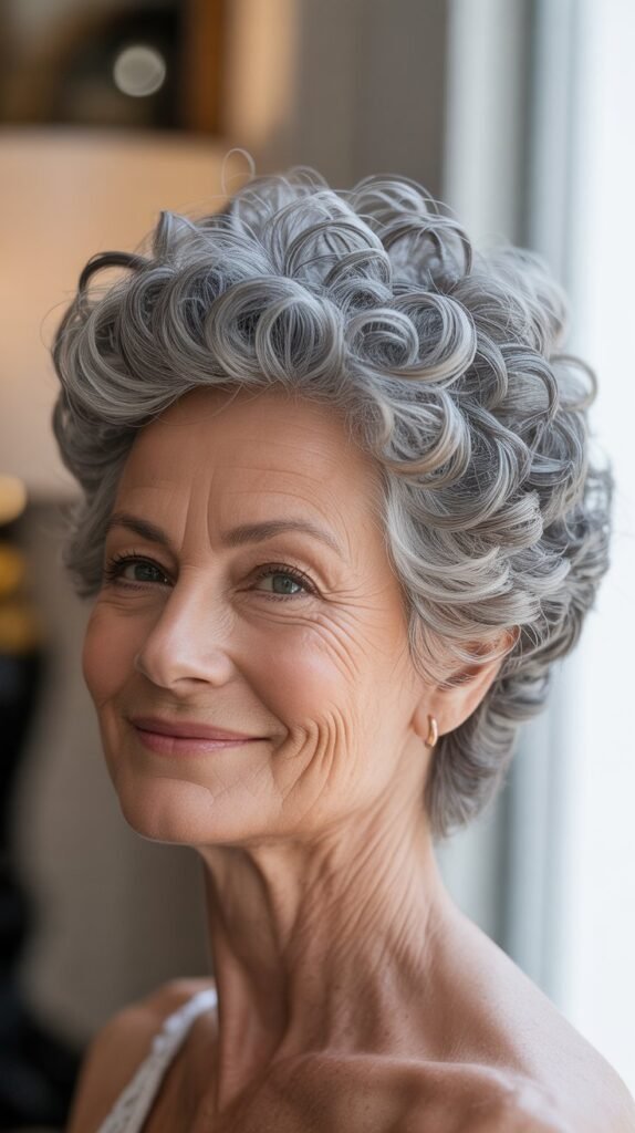 Natural Curly Afro Puff