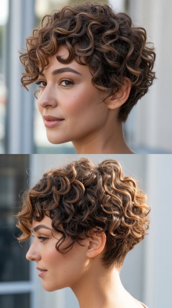 Curly Pixie Cut