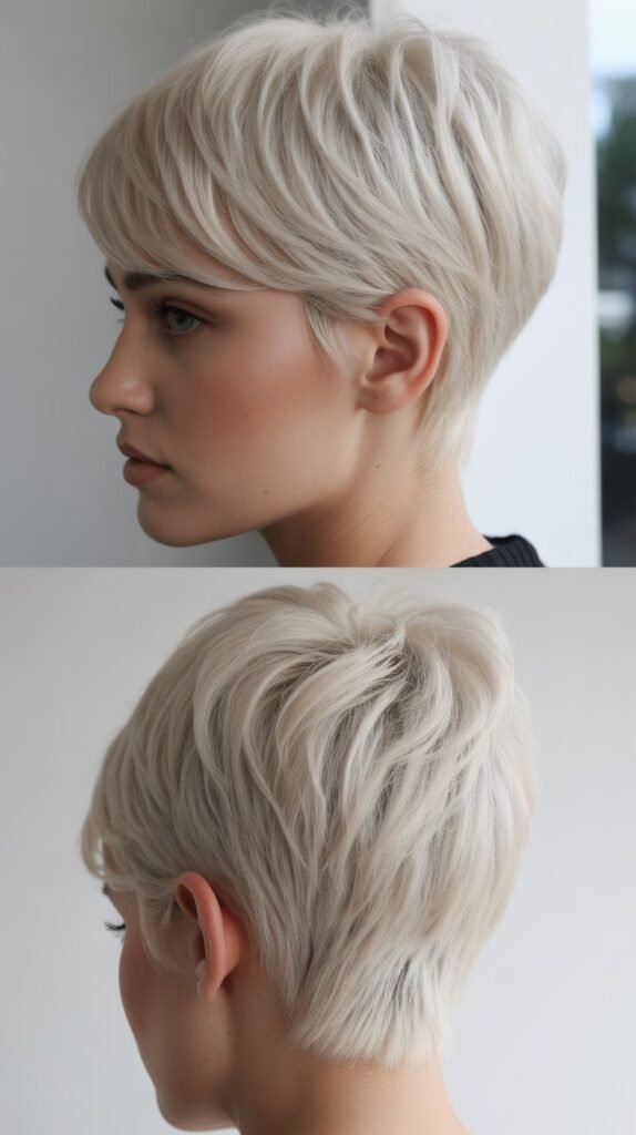 Platinum Pixie Cut