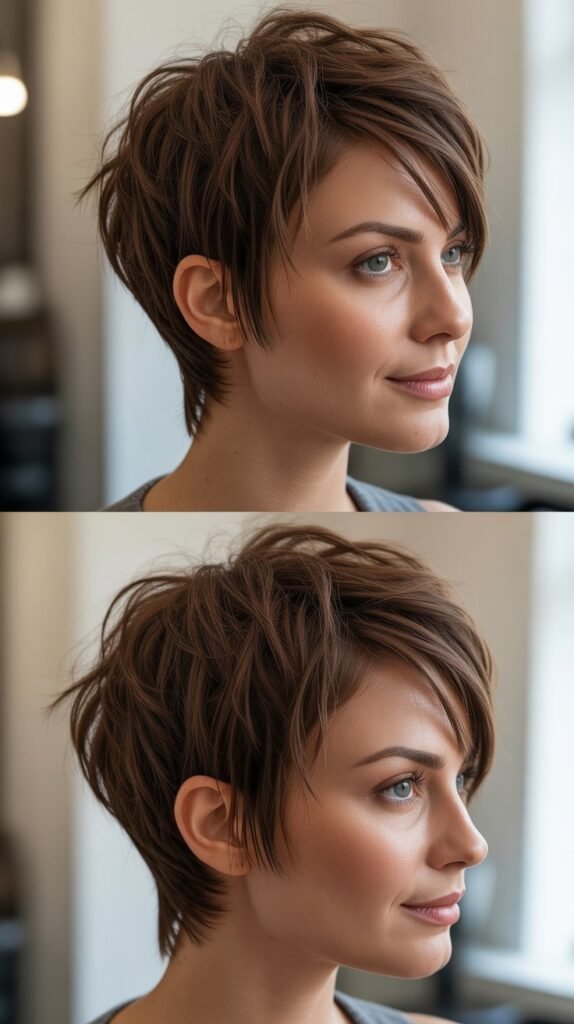 Asymmetrical Pixie Cut