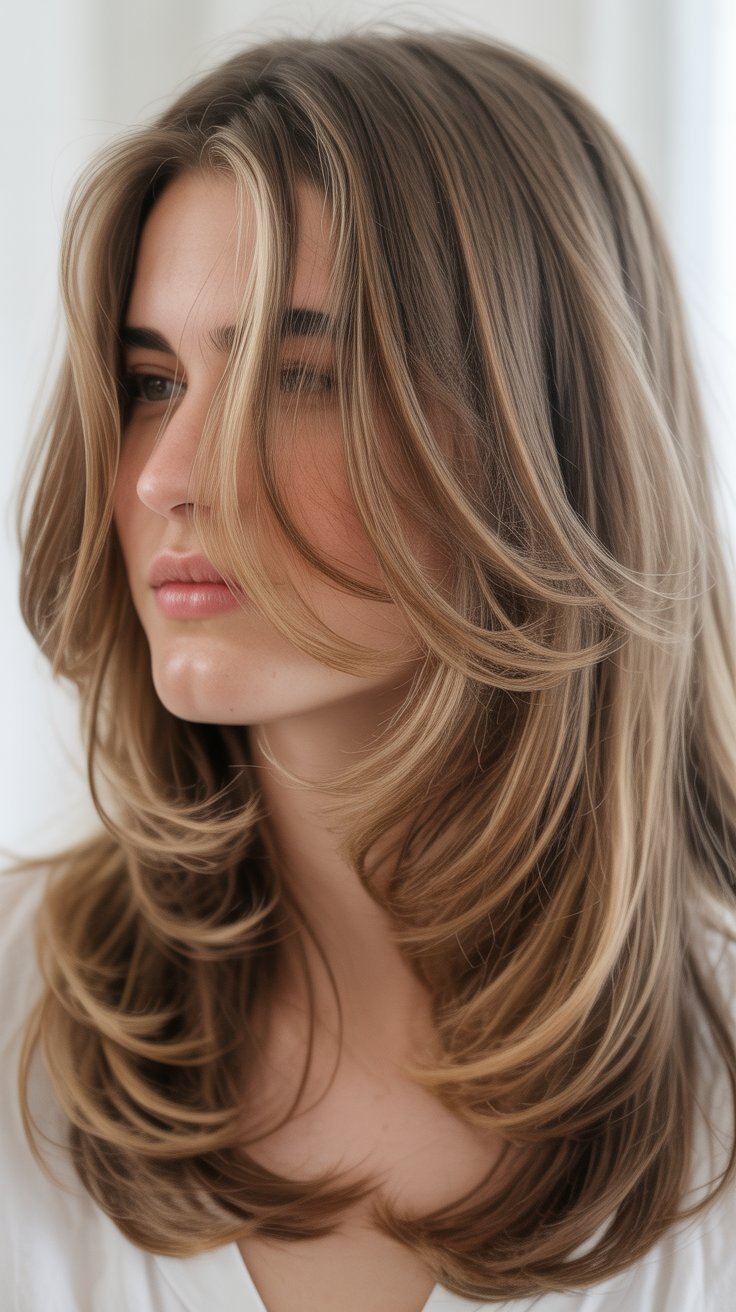 Must-Try Long Layered Styles With Framing Front Pieces