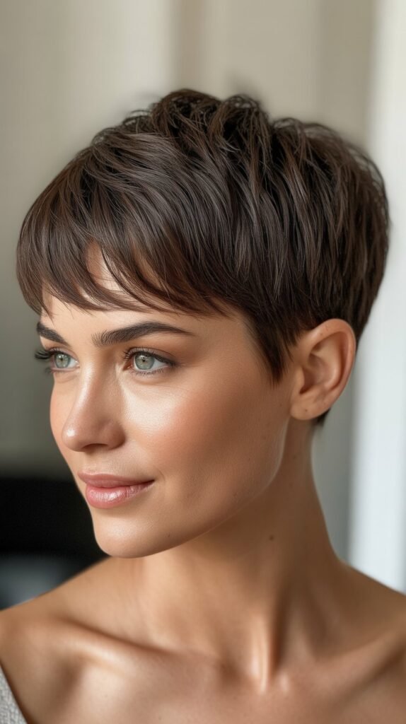 Pixie Cut with Bangs