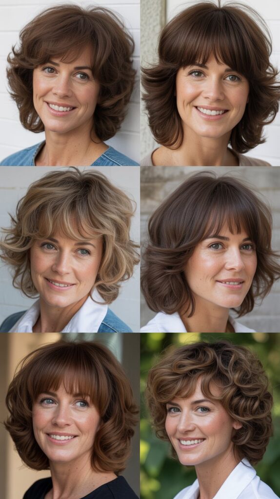 Retro 70s Shag with Full Bangs