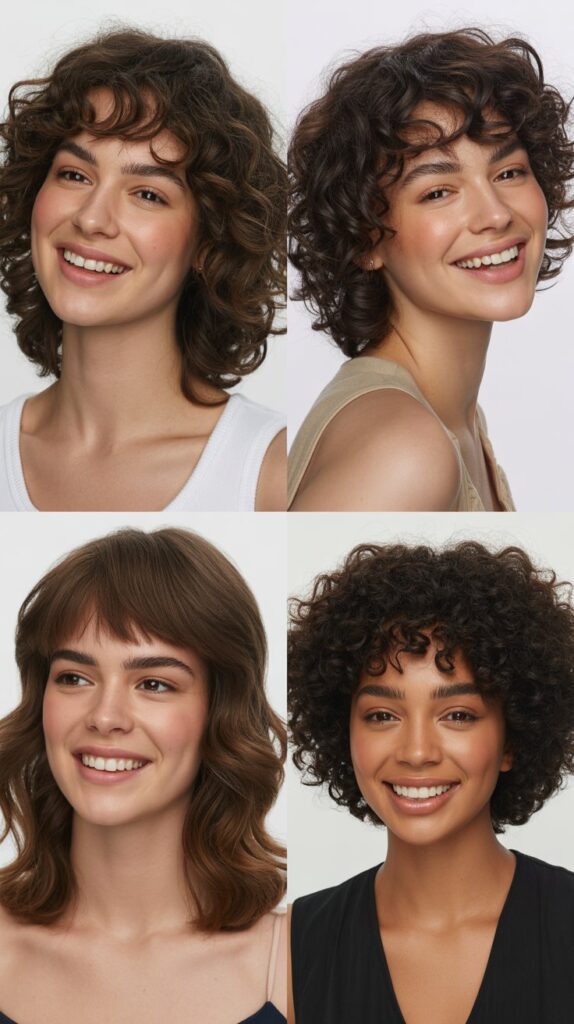 Textured Layers with Baby Bangs