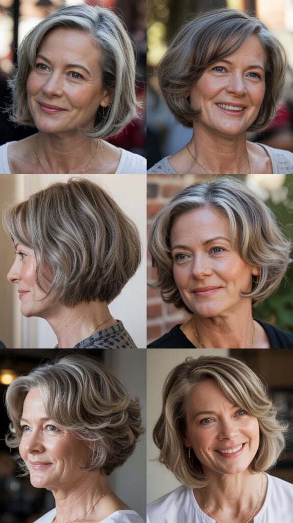 42 Soft and Elegant Bob Styles for Fine, Thin Hair After 50 37 Bob for Heart-Shaped Face