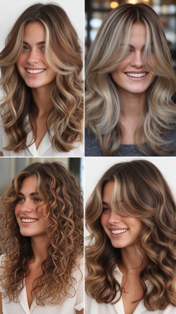 Layered Hair with Chunky Highlights